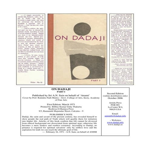 On Dadaji 2'nd Edition (Amiyaroy Choudhary)