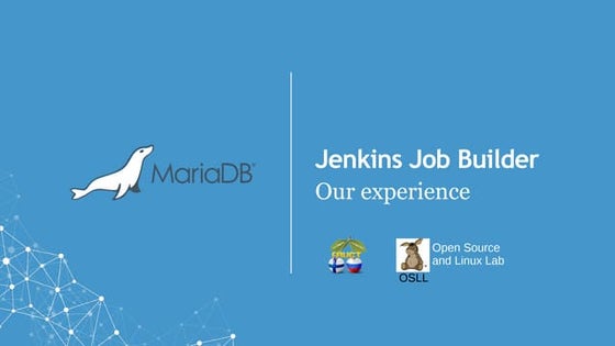 Jenkins Job Builder: our experience