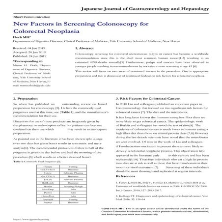Bowel Preparation for Colonoscopy or Surgery | PDF