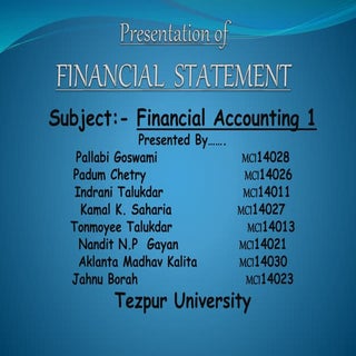 Financial Statement