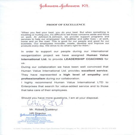 Executive Coaching reference letter | PDF