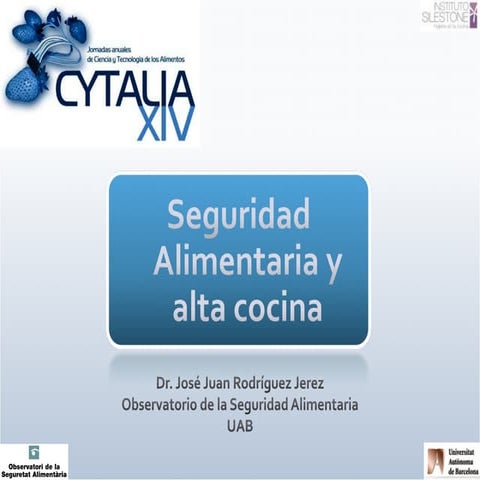 Seguridad Alimentaria y alta cocina