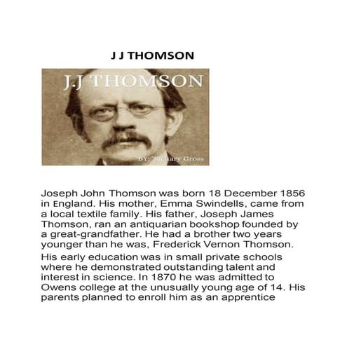 J j thomson