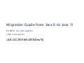 Migration Guide from Java 8 to Java 11 #jjug