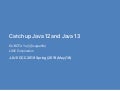Catch up Java 12 and Java 13