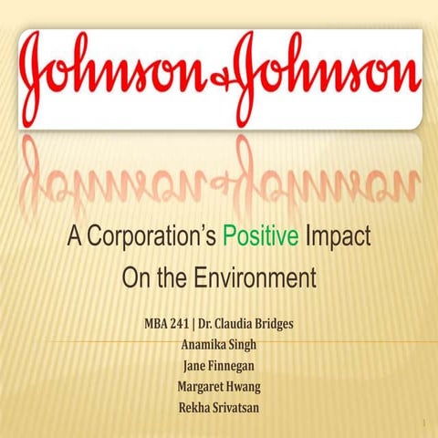 Johnson & Johnson Marketing efforts analysis