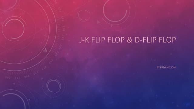 Jk flip flop