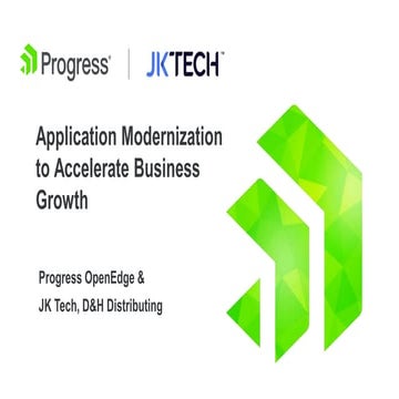 Application Modernization to Accelerate Business Growth | JK Tech Webinar