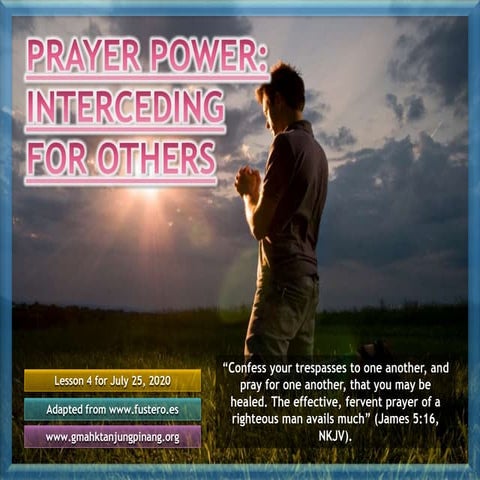 The concept of intercession | PPT