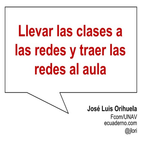 Traer las redes al aula