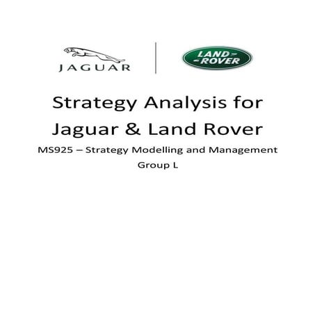 JLR Strategy Analysis
