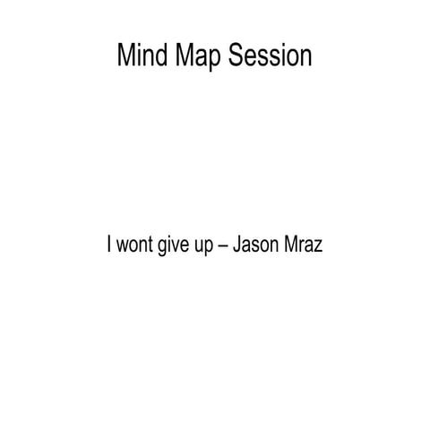 Group Brainstorming - Jason Mraz
