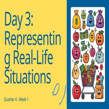 Application Real Life Situations for Algebraic Expressions | PPTX