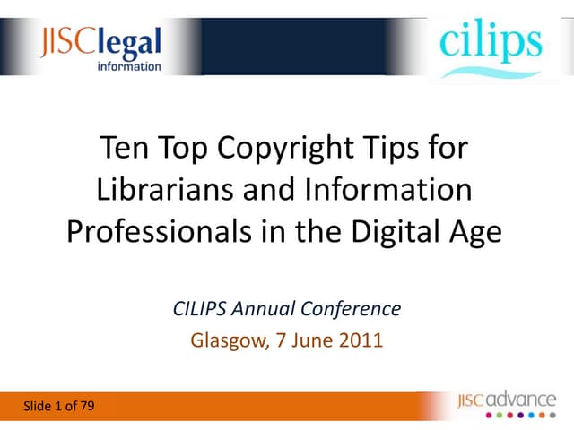 Top Ten Copyright Tips for Librarians