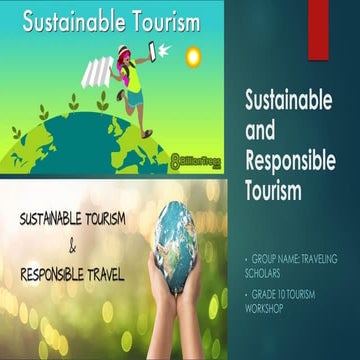 Travelling scholars: Sustainable and Responsible Tourism | PDF