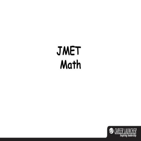 Jmet   Ppt3   Higher Maths