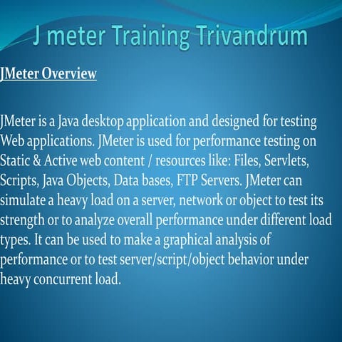 J meter training trivandrum