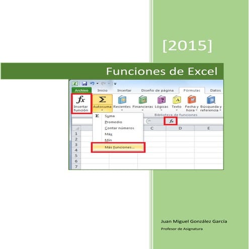 Funciones de Excel