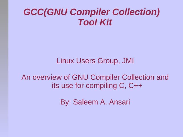 GNU Compiler Collection - August 2005