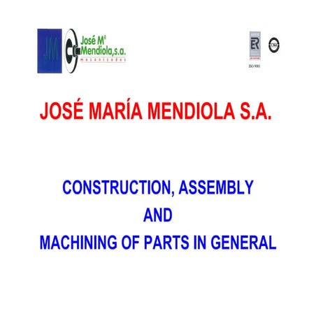JMM Machining & Construction of parts