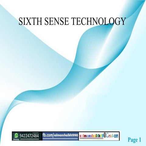 43 sixth sense technology