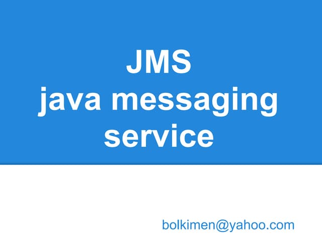 Jms слайды