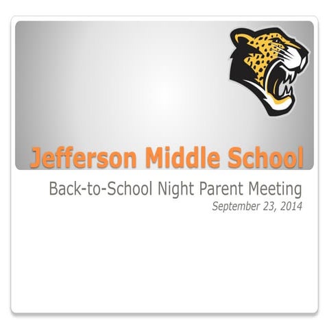 Jms gate parent night 2014