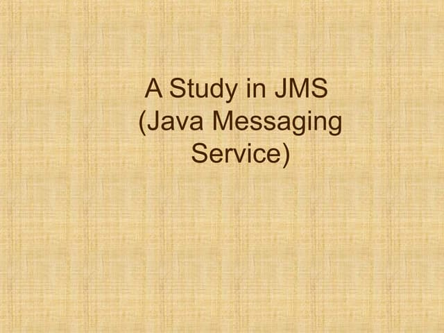 Jms intro