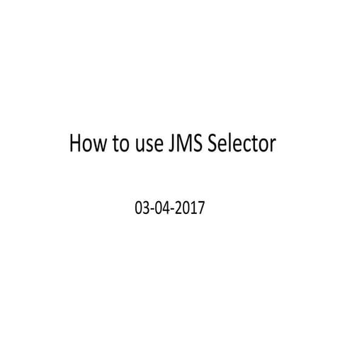 Jms selector