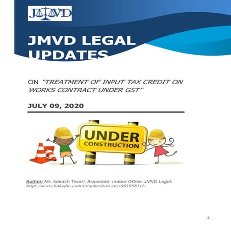 Works contract under GST | DOCX