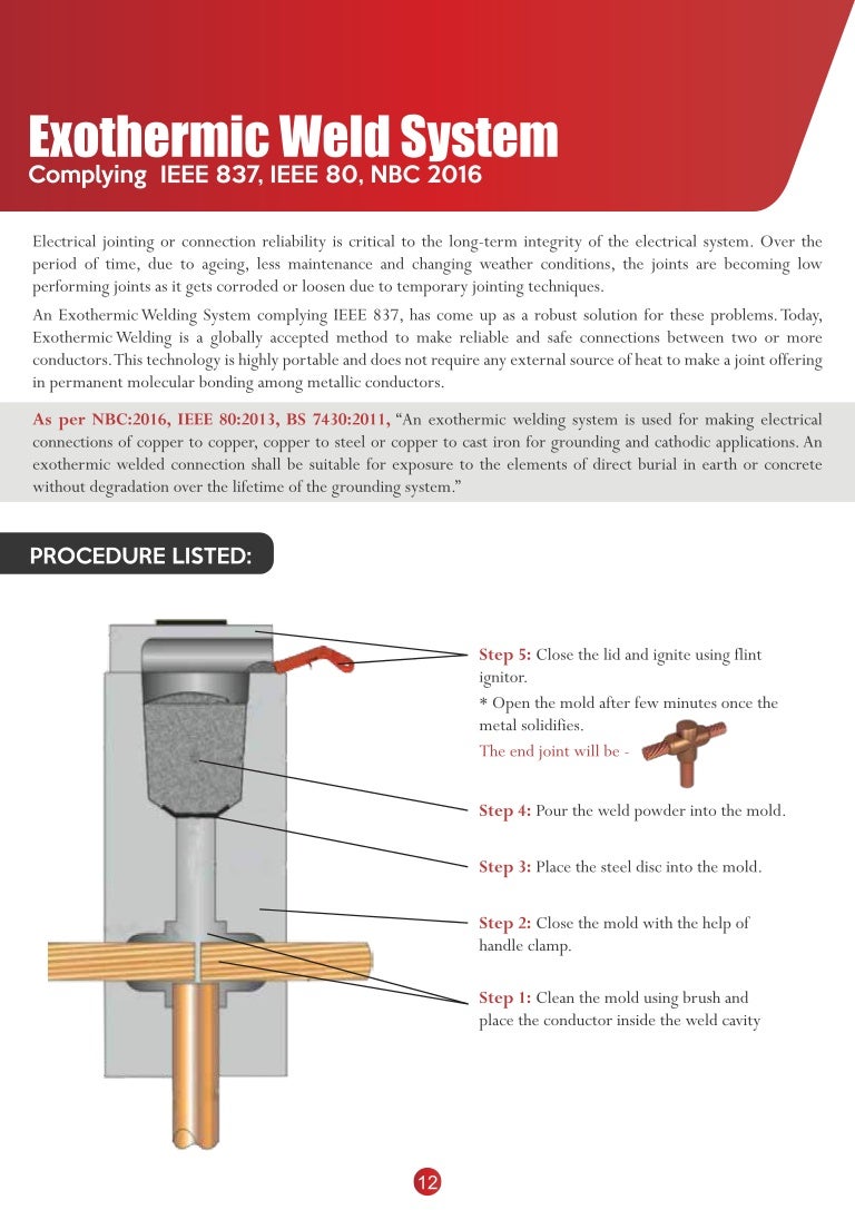 Exothermic Welding Offers Better Electrical Joints Complying Ieee 837