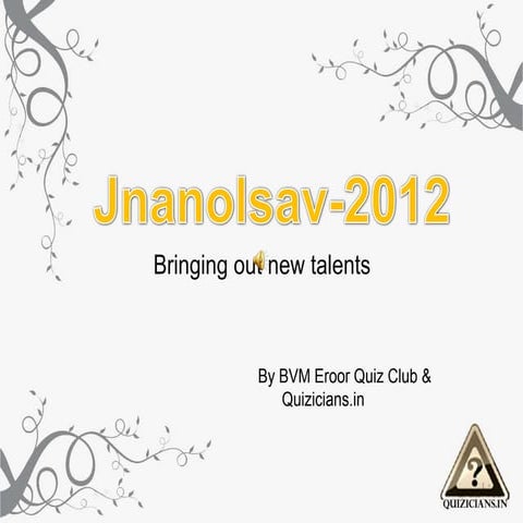 Jnanolsav 2012 finals