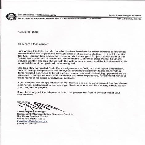 Jnewland letter of recommendation