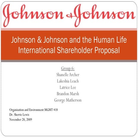Johnson & Johnson | PPT