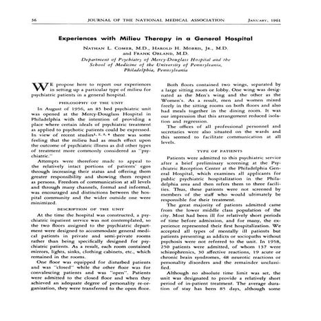 The Most Important Thing - &quot;Milieu&quot;