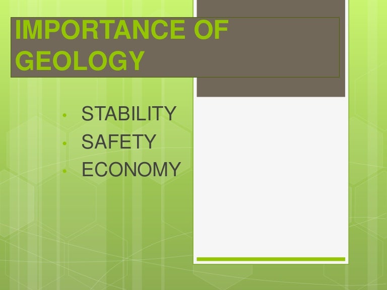 importance of geology in civil