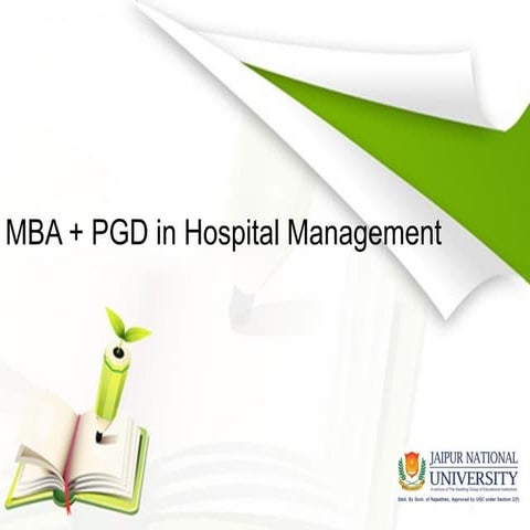 MBA + PGD - Hospital Management 