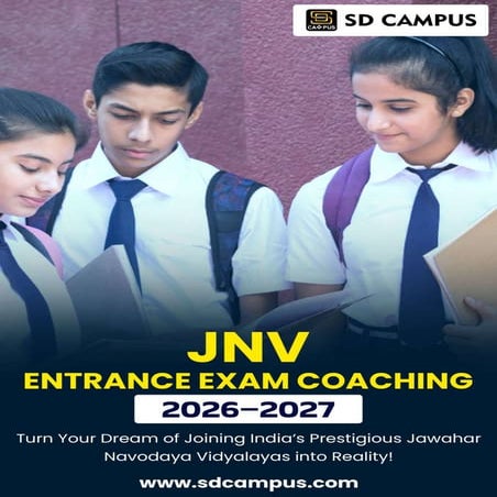 JNV Course Brochure 2025 – Complete Guide for JNVST Preparation | PDF