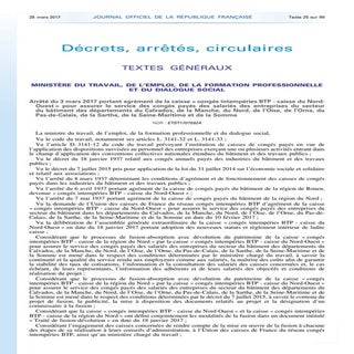 Jo caisse congés intempéries btp