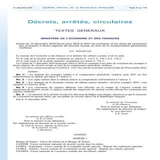 Jo compensation généralisée vieillesse