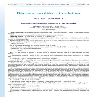 Jo decret relatif au haut conseil d...