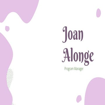 Joan Alonge Program manager Portfolio- X.pptx