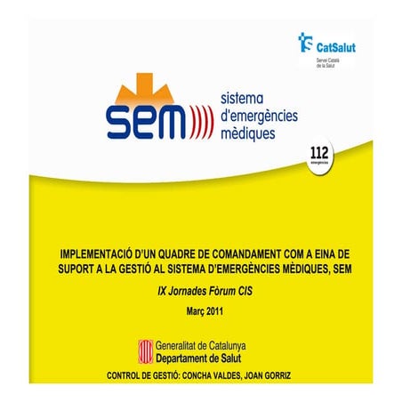 Implementació d’un quadre de comandament com a eina de suport a la gestió al ...
