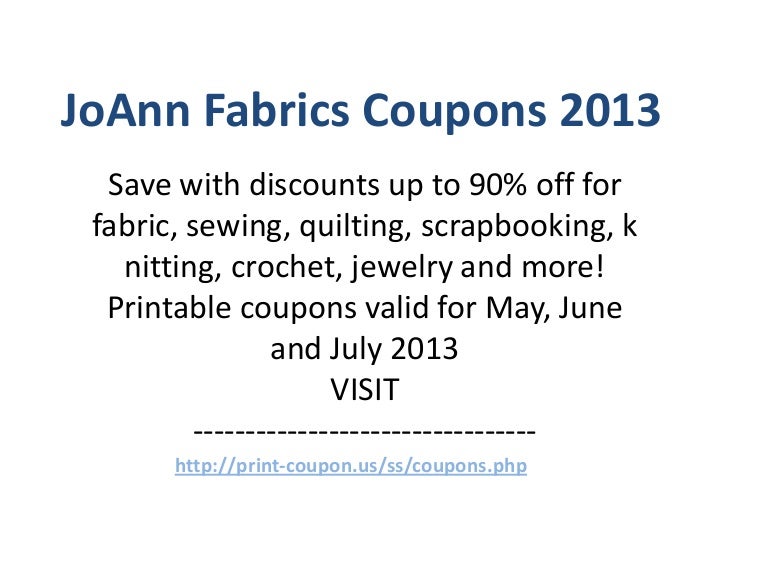 Joann fabric coupon policy