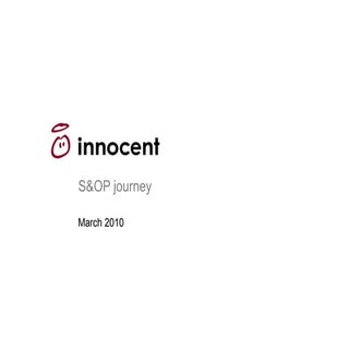 S&OP Journey, innocent