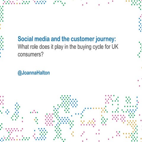 Social media and the customer journey:  What role does it play in the buying ...