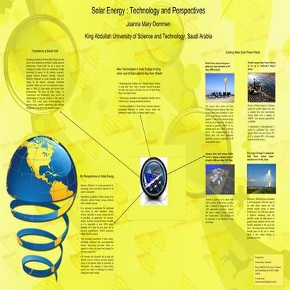 Solar Energy: Technology and Perspectives