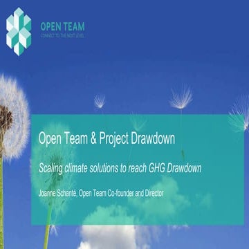 Open team's United Nations Press Conference for replication of bankable clima...