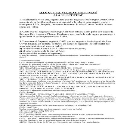 Joan oliver a la selectivitat