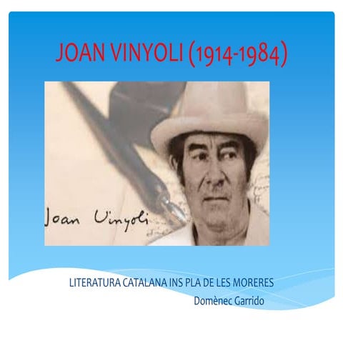 Joan vinyoli (1914 1984) 